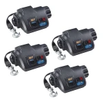 Fulton 10K XLT Marine Electric Trailer Winch with 15 ft Strap and Wireless Remote