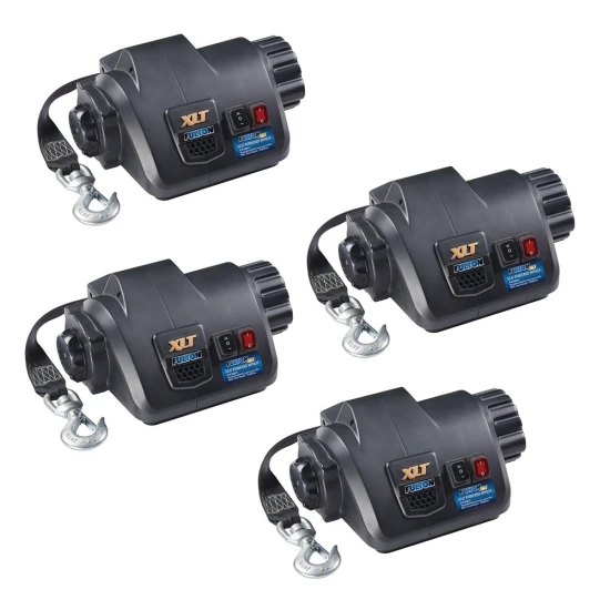 Fulton 10K XLT Marine Electric Trailer Winch with 15 ft Strap and Wireless Remote