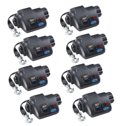 Fulton 8x 10K XLT Marine Trailer Electric Winch w/ 15 ft Strap