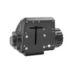 Fulton Electric Powered XLT Boat Trailer Winch 10K + Tactical Black Trailer Jack Sharkskin Saltwater Tested 1500 lbs 5 Year Warranty + Hardware Bolt-On Side Mount