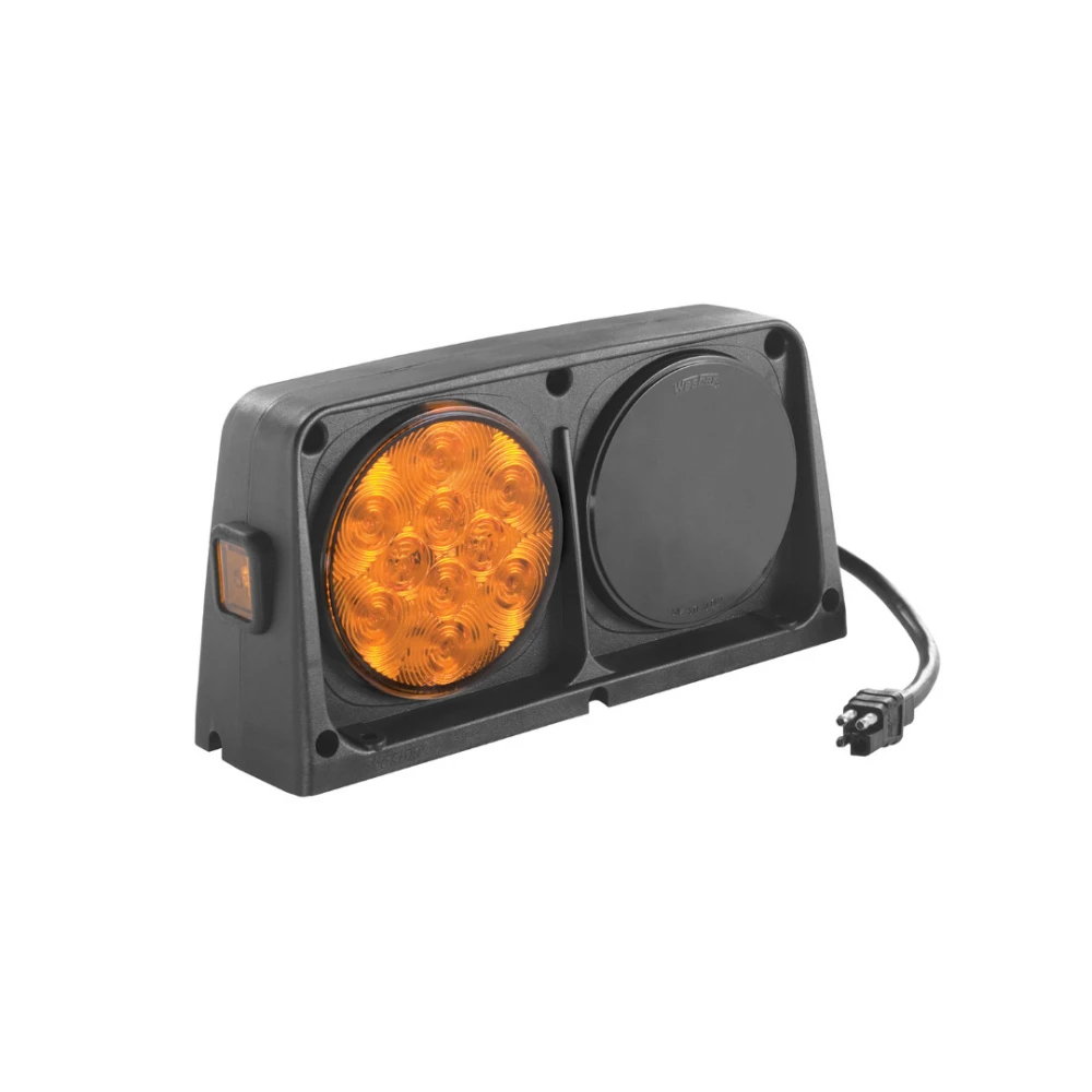 Wesbar Dual Left LED AG Light Brakelight 4-Wire Plug Rear Amber/Red 54209-008