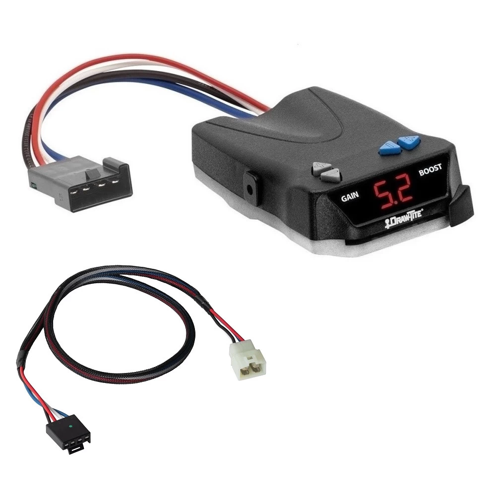 Trailer Brake Control for 20-24 Hyundai Palisade KIA Telluride 22-24 Santa Cruz w/ Plug Play Wiring Adapter I-Command Draw-Tite Electric Proportional Trailer Brakes Module Box Controller