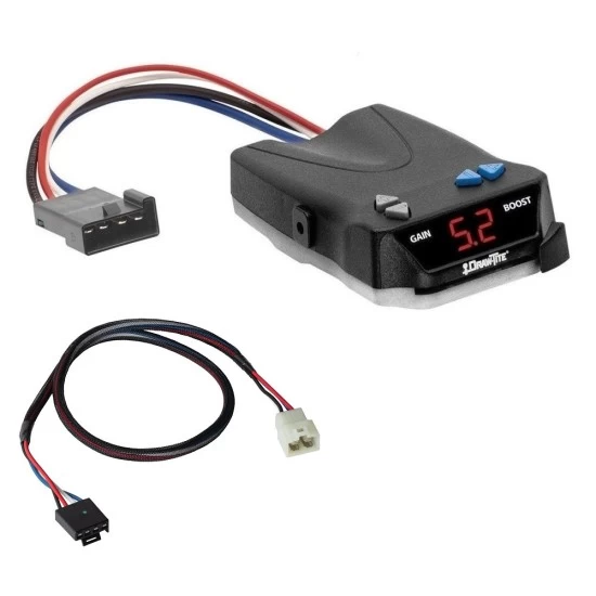 Trailer Brake Control for 20-24 Hyundai Palisade KIA Telluride 22-24 Santa Cruz w/ Plug Play Wiring Adapter I-Command Draw-Tite Electric Proportional Trailer Brakes Module Box Controller