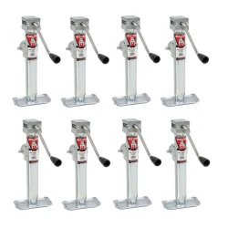 Bulldog 8x 5K Pipe Mount Swivel Trailer Jack w/ 15" Lift and Sidewind Handle
