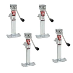Bulldog 5K Pipe Mount Swivel Trailer Jacks – Sidewind, 15 Inch Lift, 5000 lb