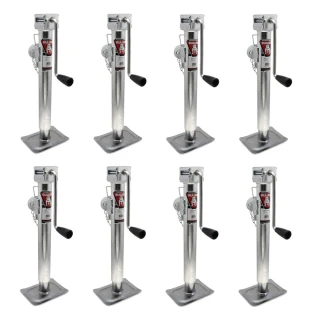 Bulldog 7K Pipe Mount Swivel Trailer Jack with Sidewind Handle and 15" Lift