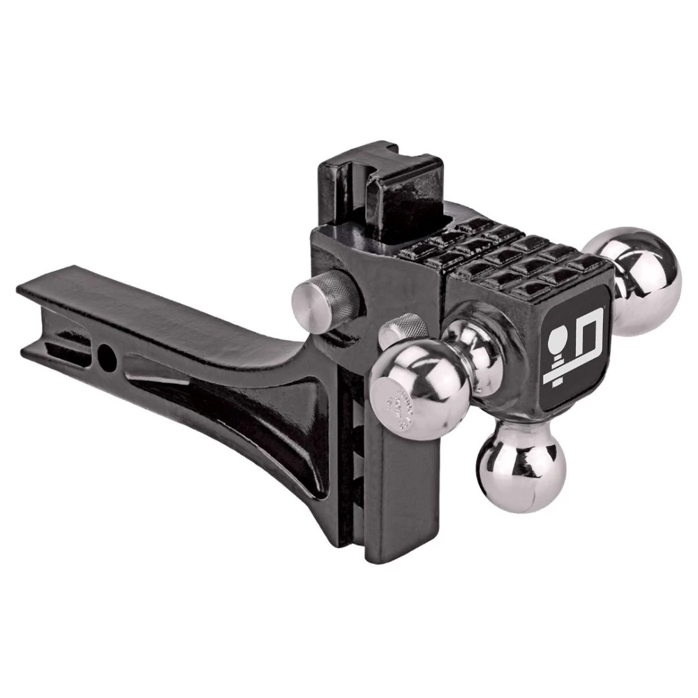 For 2014-2020 Acura MDX Trailer Hitch Tow PKG w/ Adjustable Drop Rise Triple Ball Ball Mount 1-7/8" & 2" & 2-5/16" Trailer Balls + Pin/Clip (Excludes: w/Full Size Spare Tire Models) By Draw-Tite