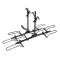 For 2005-2024 Nissan Frontier Trailer Hitch Tow PKG w/ 4 Bike Plaform Style Carrier Rack + Hitch Lock By Reese Towpower