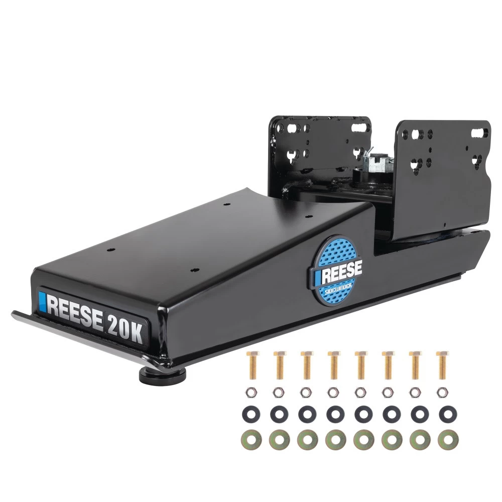 Reese Sidewinder Hitch 20K Pin Box 5th Wheel Hitch 69220 Replaces 68220 Fifth Wheel Pin Box Fits Lippert (1621, 1716, 0719), Fabex PB 600 Series, Rhino and Turning Point Bolt Hole Patterns