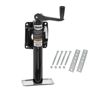 Reese 2K Snap Ring Swivel Trailer Jacks with 10 Inch Lift and Topwind Handle