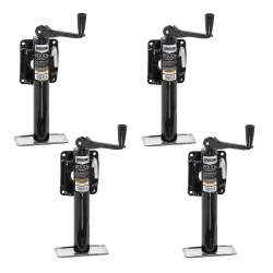 Reese 4x 2K Snap Ring Swivel Trailer Jack w/ 10" Lift and Topwind Handle