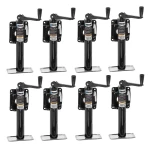 Reese 8-Pack 2K Snap Ring Swivel Trailer Jacks with 10" Lift and Topwind Handle
