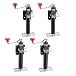 Reese 4x 2K Snap Ring Swivel Trailer Jack w/ 10" Lift and Topwind Handle