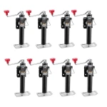 Reese 2K Snap Ring Swivel Trailer Jacks with 10" Lift and Topwind Handle – Bundle of 8