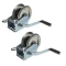 Reese 2-Pack 1,500 lbs Single-Speed Marine Trailer Winches with 20 Ft Strap and Hook