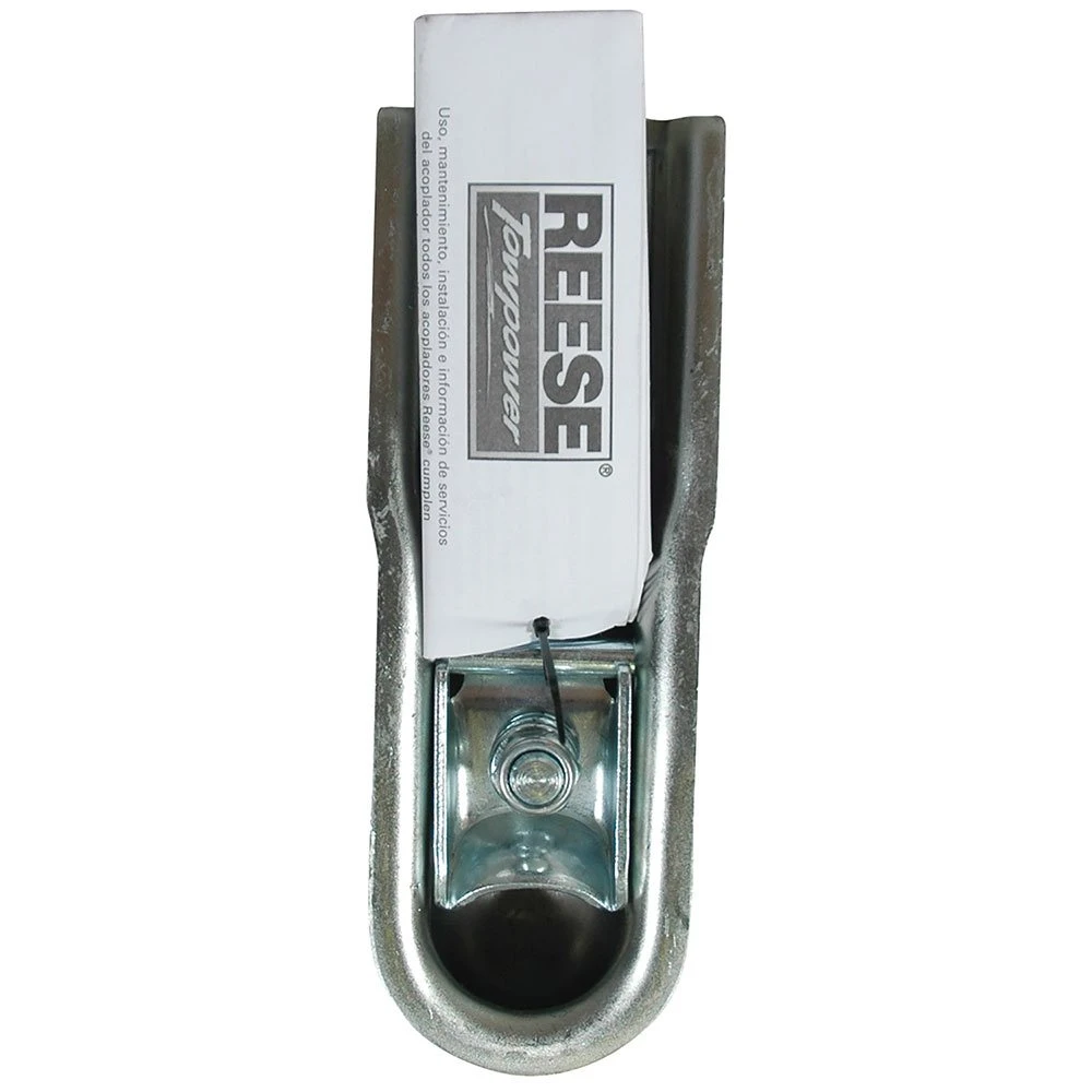 Reese 8-pack 2K Straight Trailer Coupler 1-7/8" Ball 2" Channel Fas-Lok Zinc