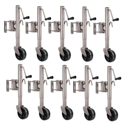 Reese 10x 1K Snap Ring Swivel Trailer Jack w/ 6" Wheel and 10" Lift
