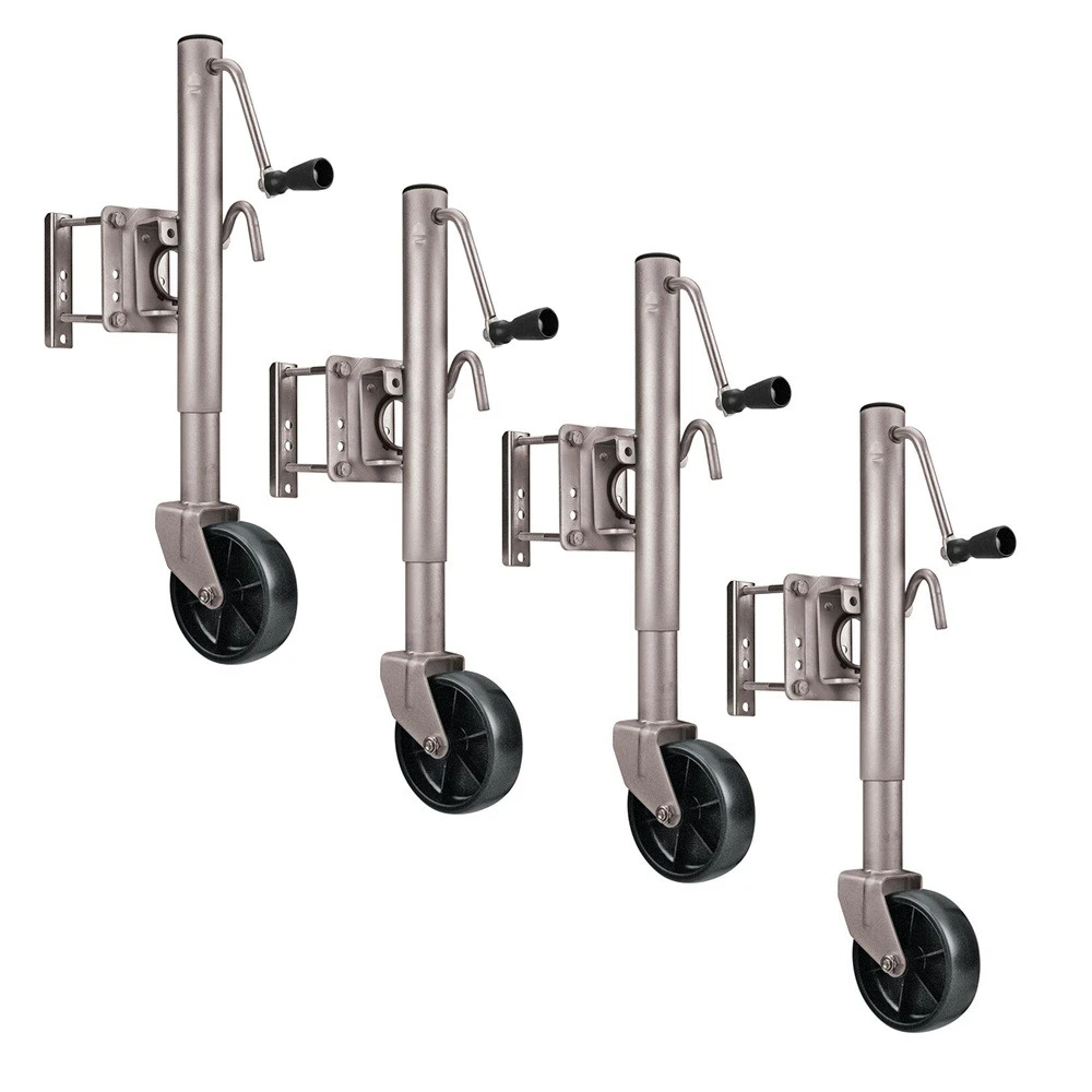 Reese 4-Pack 1K Snap-Ring Swivel Trailer Jack with 6" Wheel and 10" Lift