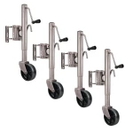 Reese 4-Pack 1K Snap-Ring Swivel Trailer Jack with 6" Wheel and 10" Lift