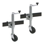 Reese 600 lb swivel trailer jack with 6 inch wheel and 10 inch lift – 2-pack