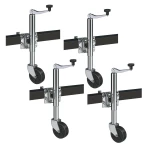 Reese 600 lb bolt-thru swivel trailer jack with 6 inch wheel and 10 inch lift