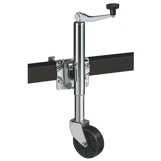 Reese 600 lb swivel trailer jack with 6 inch wheel and 10 inch lift – 2-pack