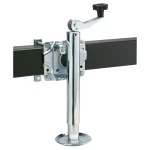 Reese 2x 1K Snap Ring Swivel Trailer Jacks with Footplate and 10 Inch Lift