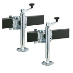 Reese 2x 1K Snap Ring Swivel Trailer Jacks with Footplate and 10 Inch Lift