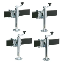Reese 4x 2K Snap Ring Swivel Trailer Jack w/ 10" Lift and Topwind Handle