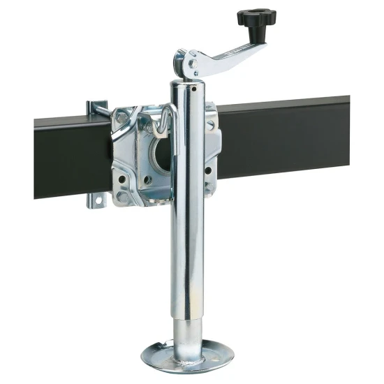 Reese 2x 1K Snap Ring Swivel Trailer Jacks with Footplate and 10 Inch Lift