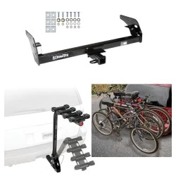 Trailer Hitch w/ 4 Bike Rack For 95-04 Toyota Tacoma All Models Approved for Recreational & Offroad Use Carrier for Adult Woman or Child Bicycles Foldable