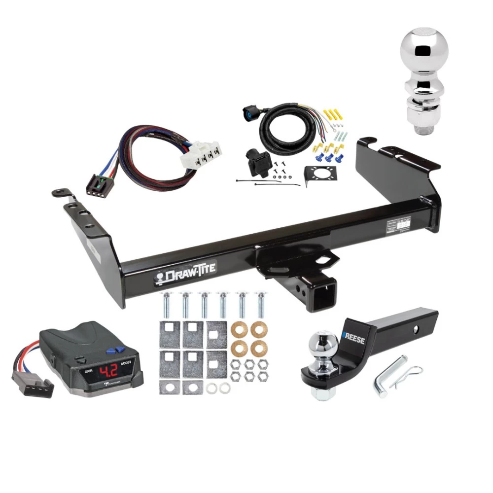 Trailer Tow Hitch For 94-02 Dodge Ram 1500 2500 3500 Standard or Step Bumper 2" Ultimate Package Towing Receiver Class 3