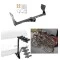 Trailer Hitch w/ 4 Bike Rack For 15-24 Ford Edge Approved for Recreational & Offroad Use Carrier for Adult Woman or Child Bicycles Foldable
