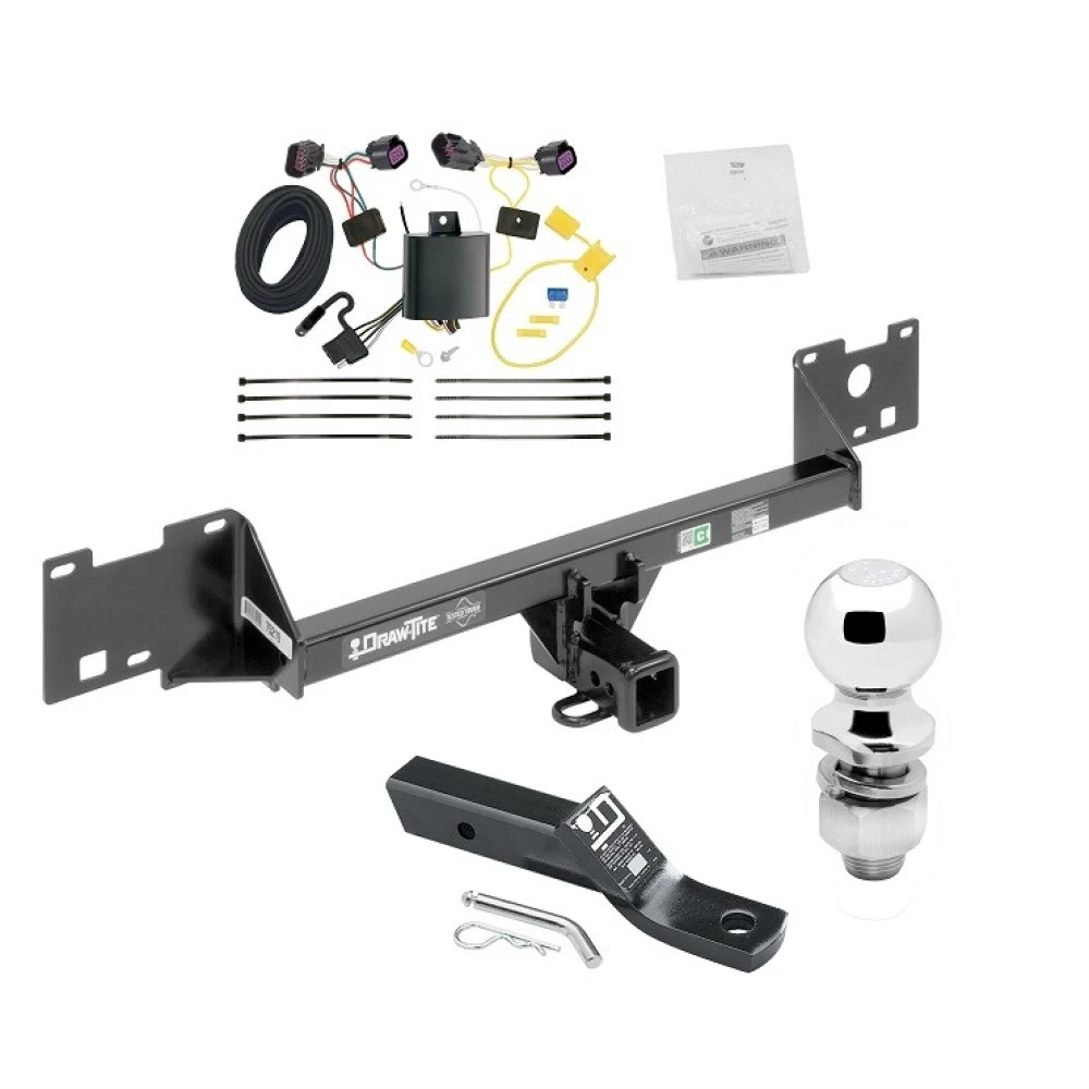 Trailer Tow Hitch For 15-22 Ram ProMaster City All Models Complete Package w/ Wiring and 2" Ball