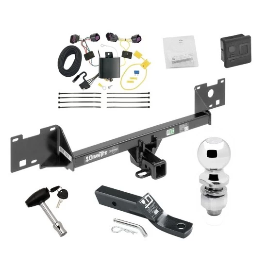 Trailer Tow Hitch For 15-22 Ram ProMaster City All Models Deluxe Package Wiring 2" Ball and Lock