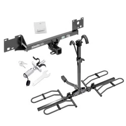 Trailer Tow Hitch For 15-22 RAM ProMaster City Platform Style 2 Bike Rack w/ Anti Rattle Hitch Lock