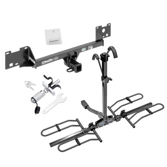 Trailer Tow Hitch For 15-22 RAM ProMaster City Platform Style 2 Bike Rack w/ Anti Rattle Hitch Lock