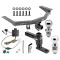 For 2014-2020 Acura MDX Trailer Hitch Tow PKG w/ 4-Flat Wiring + Adjustable Drop Rise Ball Mount + Pin/Clip + 2" Ball + 1-7/8" Ball (Excludes: w/Full Size Spare Tire Models) By Draw-Tite