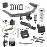 For 2014-2020 Acura MDX Trailer Hitch Tow PKG Wiring + Ball Mount w/ 2" Drop + 2-5/16" Ball + Bracket + Hitch Cover + Dual Hitch & Coupler Locks + Wiring Tester + Ball Lube + Electric Grease + Ball Wrench + Anti Rattle Device