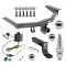 For 2014-2020 Acura MDX Trailer Hitch Tow PKG w/ 4-Flat Wiring + Ball Mount w/ 4" Drop + Interchangeable Ball 1-7/8" & 2" & 2-5/16" (Excludes: w/Full Size Spare Tire Models) By Draw-Tite