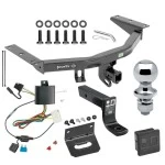 For 2014-2020 Acura MDX Trailer Hitch kit by: Draw-Tite For 2014-2020 Acura MDX Trailer Hitch Tow PKG w/ 4-Flat Wiring + Ball Mount w/ 4" Drop + 1-7/8" Ball + Wiring Bracket + Hitch Cover (Excludes: w/Full Size Spare Tire Models) By Draw-Tite