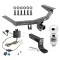 For 2014-2020 Acura MDX Trailer Hitch Tow PKG w/ 4-Flat Wiring + Ball Mount w/ 4" Drop + 2" Ball (Excludes: w/Full Size Spare Tire Models) By Draw-Tite