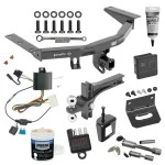 For 14-20 Acura MDX Trailer Hitch Tow PKG Wiring + Dual Adjustable Drop Rise Ball Ball Mount 2" & 2-5/16" Trailer Balls+Bracket + Cover+Dual Hitch & Coupler Locks+Wiring Tester+Ball Lube+Electric Grease + Ball Wrench+Anti Rattle Device