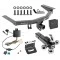 For 2014-2020 Acura MDX Trailer Hitch kit by: Draw-Tite For 2014-2020 Acura MDX Trailer Hitch Tow PKG w/ 4-Flat Wiring + Triple Ball Ball Mount 1-7/8" & 2" & 2-5/16" Trailer Balls w/ Tow Hook + Pin/Clip + Wiring Bracket + Hitch Cover (Excludes: w/Full Size Spare Tire Models) By Draw-Tite