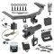 For 2014-2020 Acura MDX Trailer Hitch Tow PKG w/ 4-Flat Wiring + Clevis Hitch Ball Mount w/ 2" Ball + Wiring Bracket + Hitch Cover + Dual Hitch & Coupler Locks + Wiring Tester + Ball Lube + Electric Grease + Ball Wrench + Anti Rattle Device (Excl