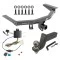 For 2014-2020 Acura MDX Trailer Hitch Tow PKG w/ 4-Flat Wiring + Interlock Tactical Starter Kit w/ 3-1/4" Drop & 2" Ball (Excludes: w/Full Size Spare Tire Models) By Draw-Tite