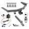 For 2014-2020 Acura MDX Trailer Hitch Tow PKG w/ 4-Flat Wiring + Extended 16" Long Ball Mount w/ 4" Drop + Pin/Clip + 2" Ball (Excludes: w/Full Size Spare Tire Models) By Draw-Tite