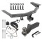 For 2016-2022 Honda Pilot Trailer Hitch Tow PKG w/ 4-Flat Wiring + Interlock Tactical Starter Kit w/ 2" Drop & 2" Ball By Draw-Tite