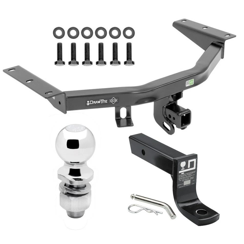 For 2016-2022 Honda Pilot Trailer Hitch Tow PKG w/ Ball Mount w/ 4" Drop + 2" Ball By Draw-Tite