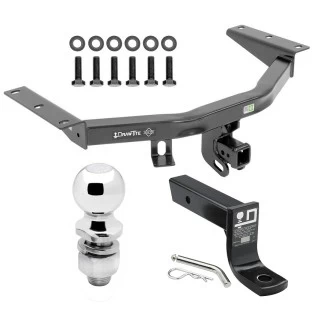 For 2016-2022 Honda Pilot Trailer Hitch Tow PKG w/ Ball Mount w/ 4" Drop + 2" Ball By Draw-Tite